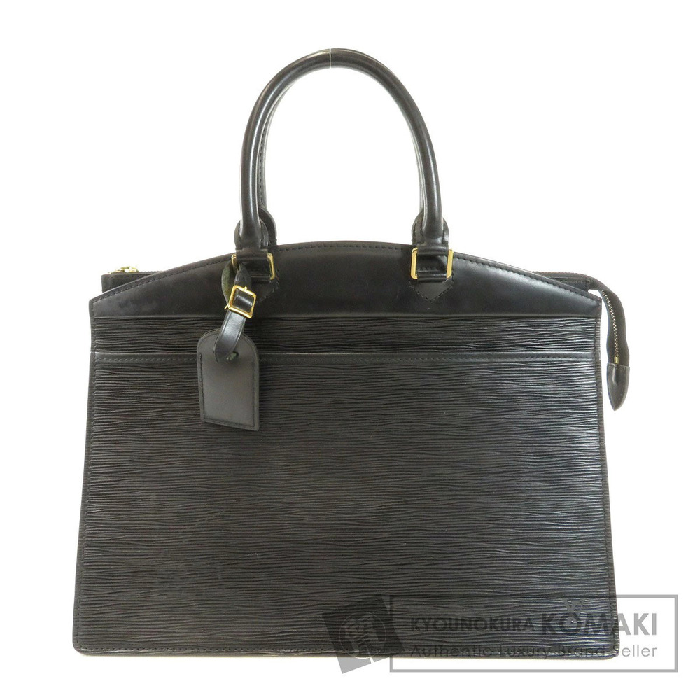 Louis Vuitton Riviera Top Handle Bag Epi Leather Black Gray